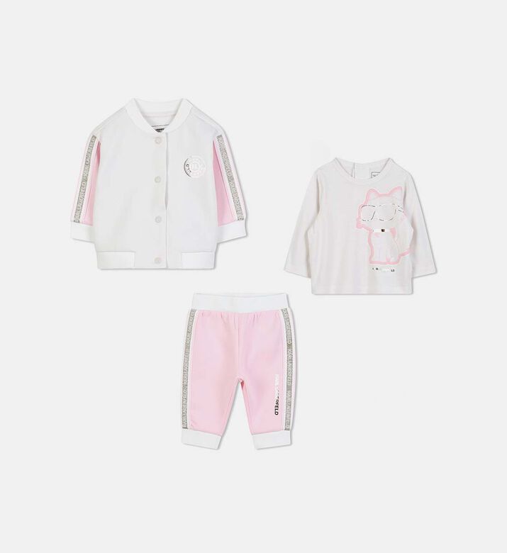 Choupette Metallic-effect 3-piece Tracksuit
