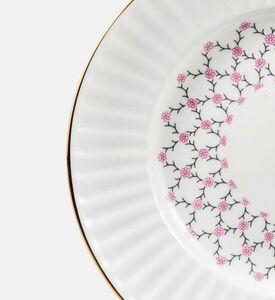 لوحة موجة صينية على شكل عظمة وردية اللون