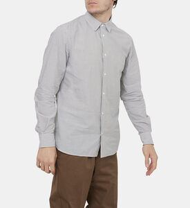 قميص بياقة قطنية مخطط