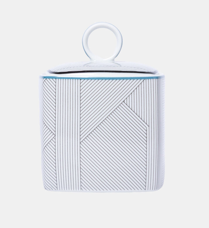Vista Alegre Orquestra Porcelain Sugar Bowl, Packshot View