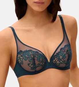 حمالة صدر شفافة مطرزة بأسلاك داخلية