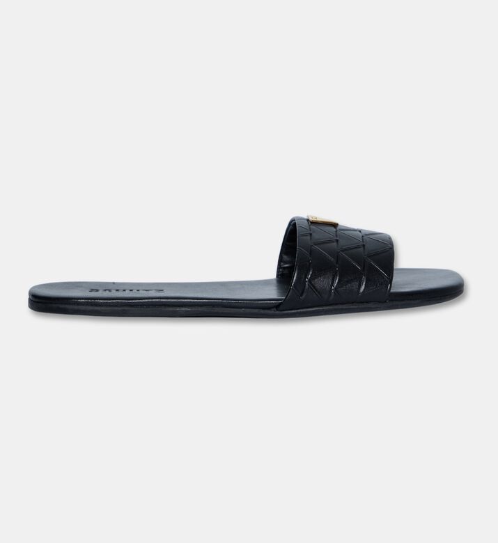 Schutz Single Strap Leather Slide Sandals, Packshot View