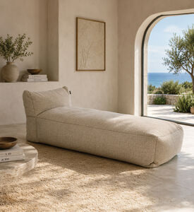 Home Deco and More Nirvana Resort-like Sunlounger, Beige, Packshot View