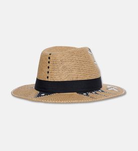 Sorena Hand-painted Geometric Straw Hat, Packshot View