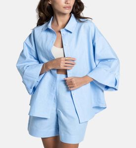 Godalia Classic Button-down Set, Blue, M-l, Model View
