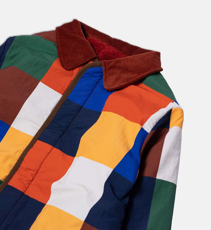 Bobo Choses Multi-colored Checkered Reversible Jacket, Packshot View Bobo Choses Multi-colored Checkered Reversible Jacket, Packshot View