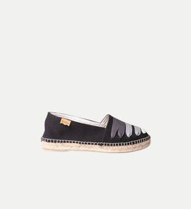 Rose-ne Vegan Cotton Blend Patterned Flat Espadrille