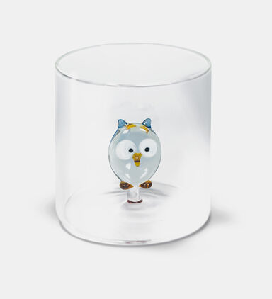 Owl Borosilicate Glass Tumbler