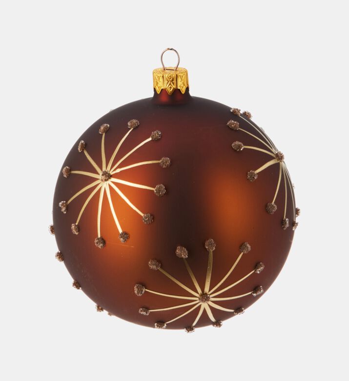 Home Deco and More Xmas Ball Glas, Brown, Packshot View