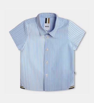 Baby Boy Striped Poplin T-shirt