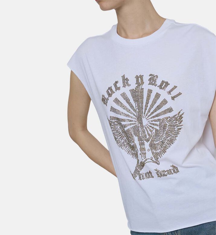 Cloe Hc Guitar Wings Strass T-shirt