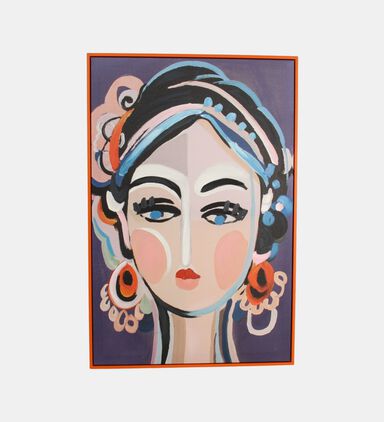 Lady Canvas Wall Plaque