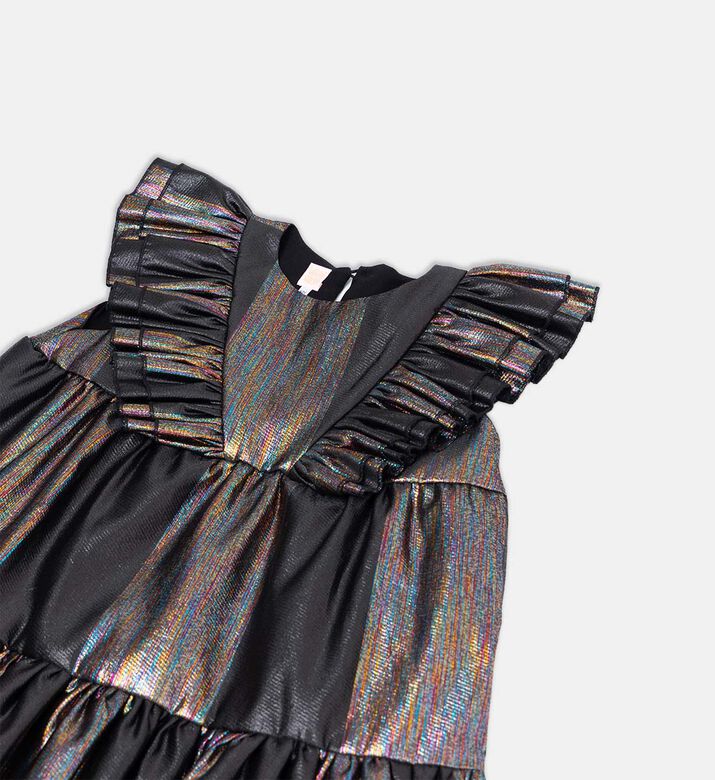 فستان لوسي قصير قطن بطبعة زهور