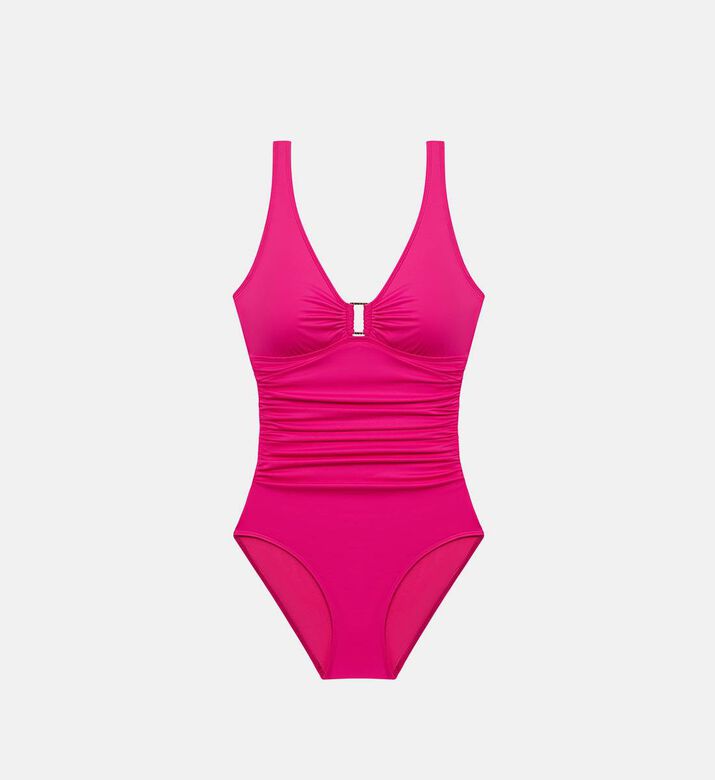 Ring-detail V-neck One-piece Swimsuit Ring-detail V-neck One-piece Swimsuit