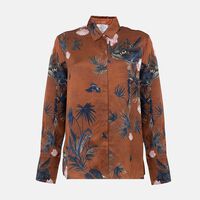 Printed Envers Satin Shirt