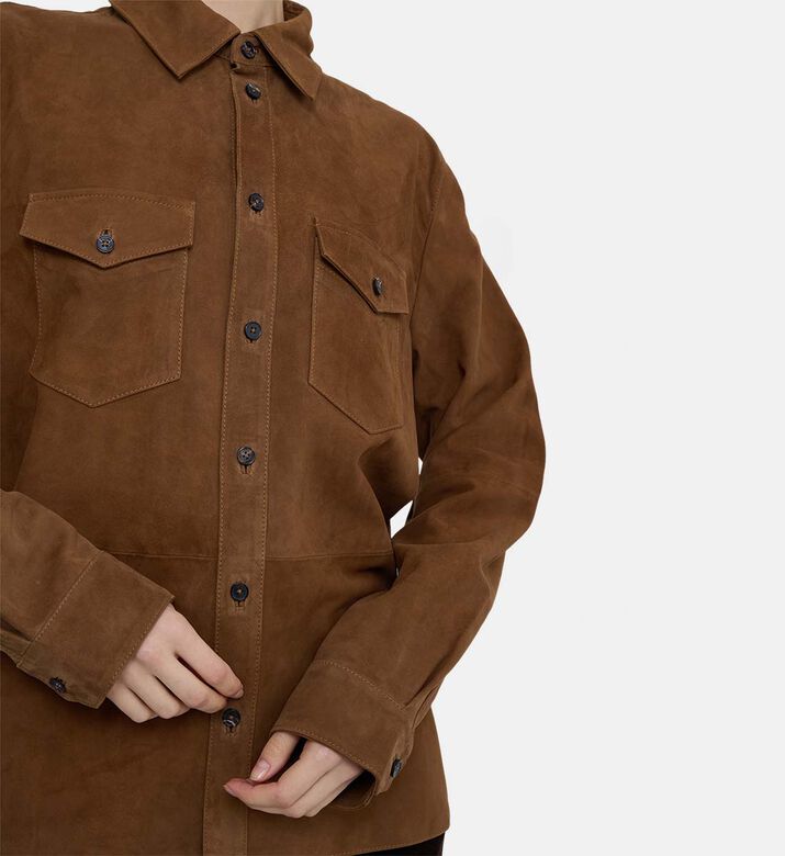 Sergy Suede Long-sleeve Shirt