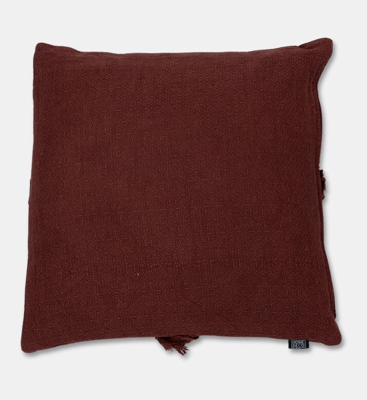 Home Deco and More Portabello Cotton Fringe Lace Cushion, Packshot View