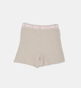 Cotton Logo Waistband Knit Short