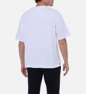 تيشيرت قصير الأكمام بتطريز ثعلب