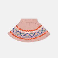 Barbera Knit Wavy Pattern Skirt