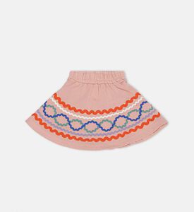 تنورة بربيرا محبوكة بنقشة متموجة