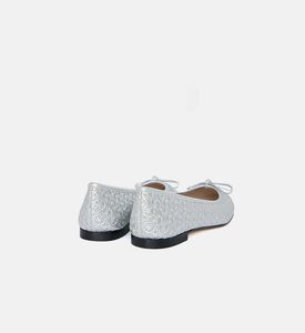 Aidal Patterned Cap Toe Ballet Flats Aidal Patterned Cap Toe Ballet Flats