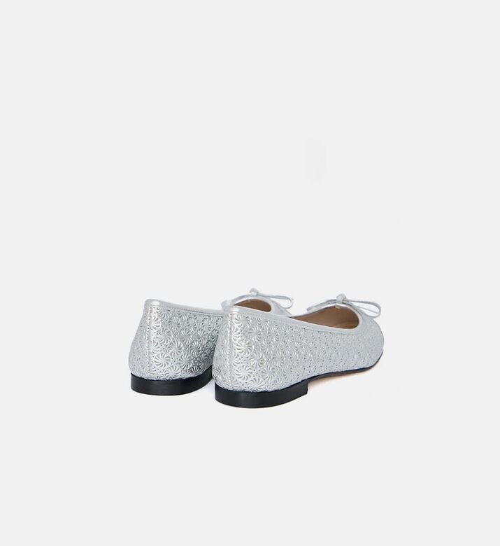 Aidal Patterned Cap Toe Ballet Flats Aidal Patterned Cap Toe Ballet Flats