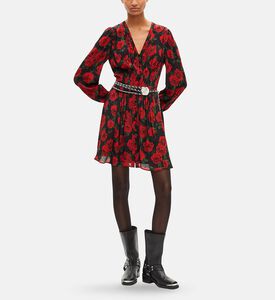 The Kooples All-over Floral-print Long-sleeve Dress, Model View