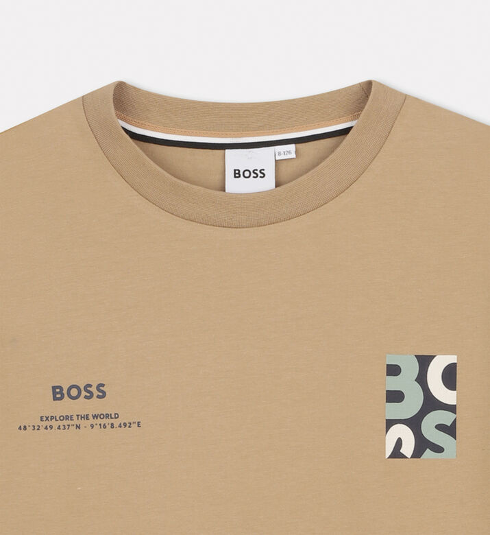 Boss Loose-fit Gps T-shirt, Dark-grey, 10y, Packshot View