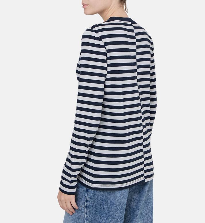 تيشيرت سافيري بأكمام طويلة مخطط