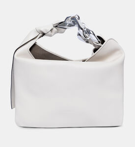 حقيبة هوبو بسلسلة من جلد العجل