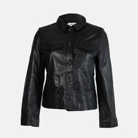 Liam Leather Fitted-cut Jacket