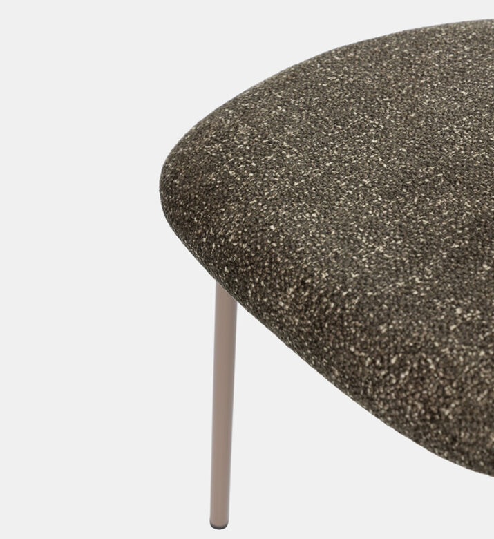 Home Deco and More Leo Padded Dining Chair, Khaki, Packshot View