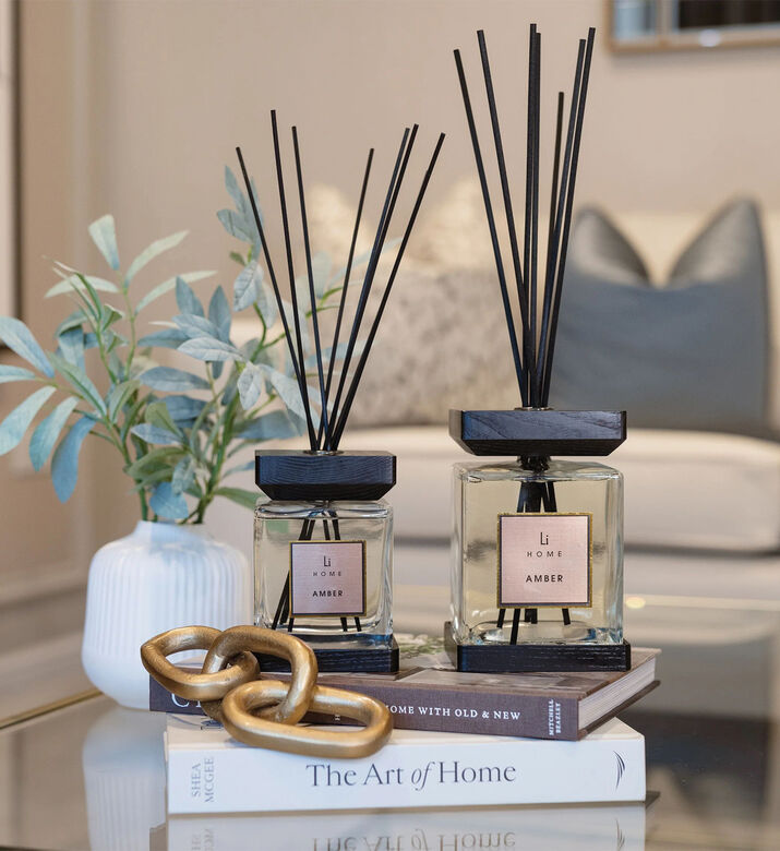 Home Life Style Diffuser Square Reed Amber, Clear, 1-l, Packshot View