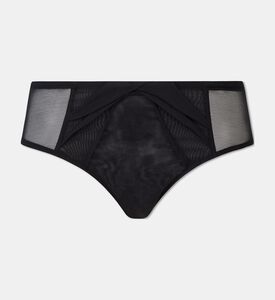 Chantelle Mesh Panel Briefs, Black, L, Packshot View