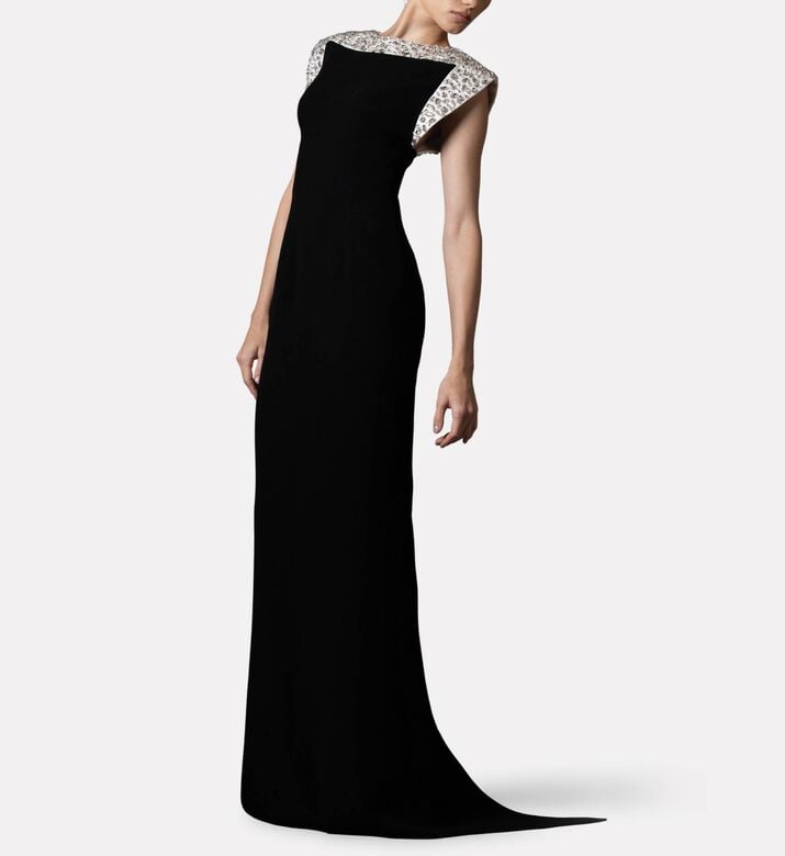 Jean Louis Sabaji Dress Crepe, Model View