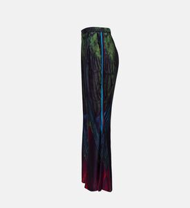 Idi Crepe Abstract-print Flared Pants