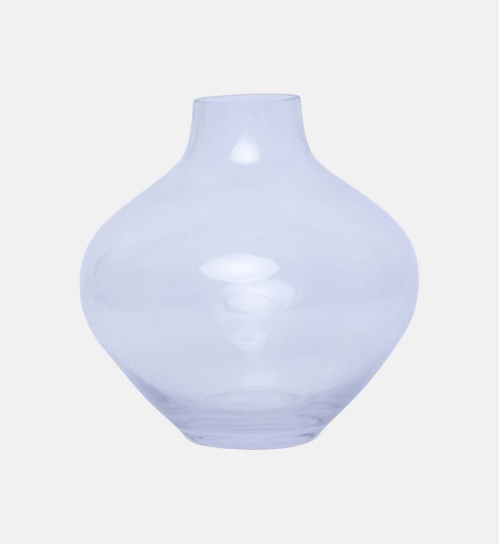 Glass Metal-base Balloon Vase 17x17x22 Cm