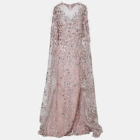 Tulle Feather Embroidered Dress