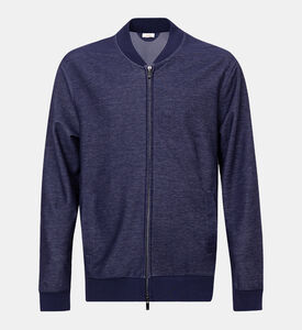 Zip-up Cotton-blend Sweatshirt
