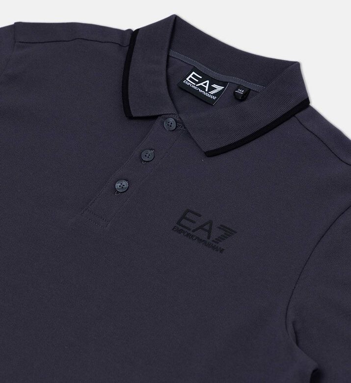 Cotton Chest Logo Polo Shirt