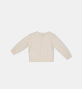 كارديغان من قطن عضوي بنقشة قلب