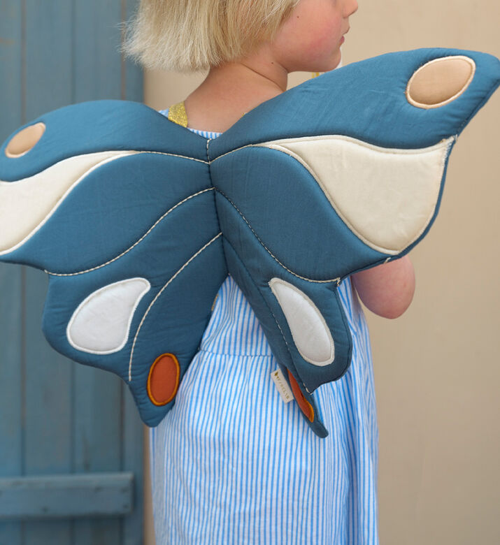 Organic Cotton Butterfly Wings - Blue Spruce Organic Cotton Butterfly Wings - Blue Spruce