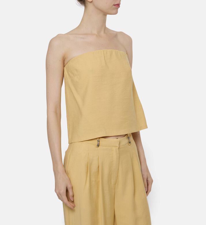 Ba and Sh Strapless Bandeau Top, Model View