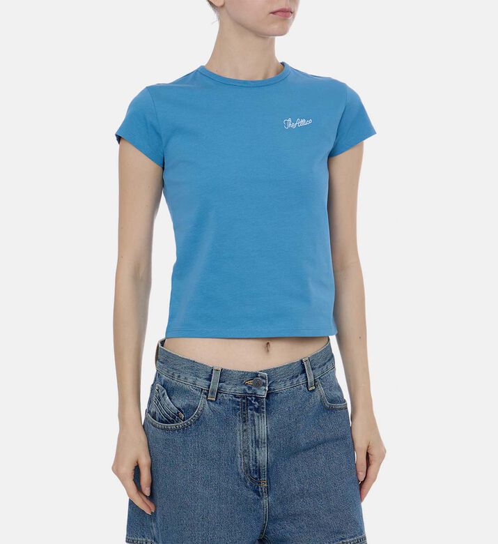 Embroidered Crewneck Short-sleeve T-shirt