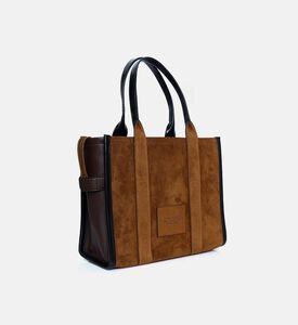 Marc Jacobs Suede Top Zip Closure Tote Bag, Light-brown, Packshot View