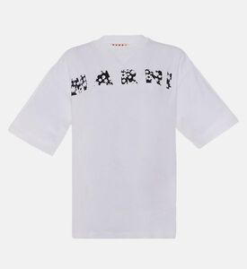 تيشيرت بأكمام قصيرة بقصة مربعة