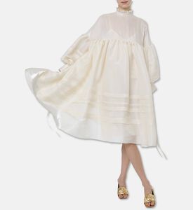 Anouki Ribbons Ruffle Mini Dress, Model View