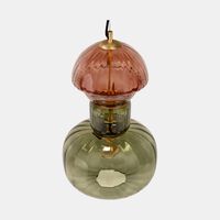 Two-tiered Glass Pendant Lamp