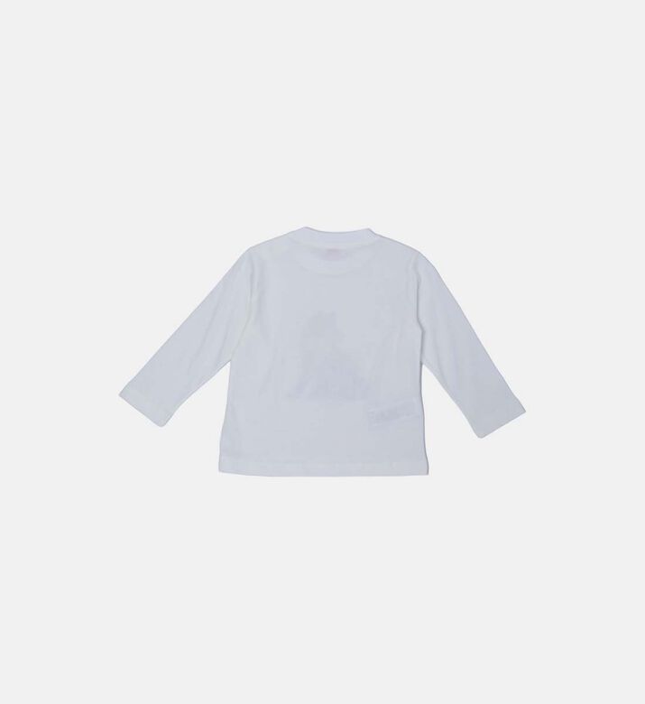 Baby Fox Motif Cotton Sweatshirt